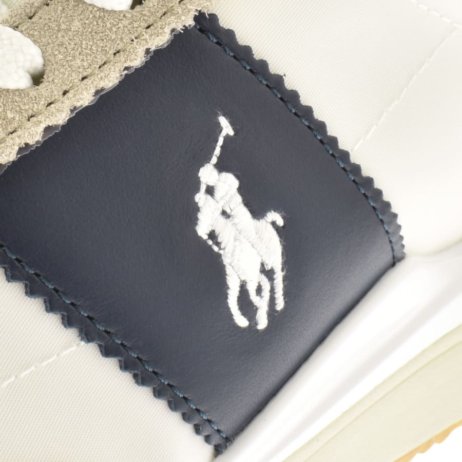 Ralph Lauren Train 89 Suede Panelled Trainers Whit